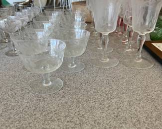 Vintage stemware