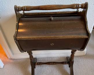 Antique sewing cabinet
