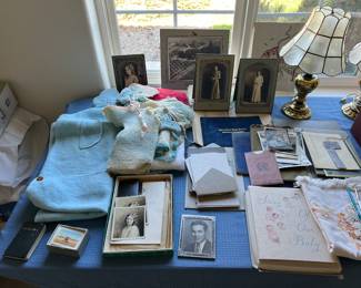 Lots of very old vintage memorabilia and old photos