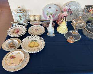 Old glassware & china