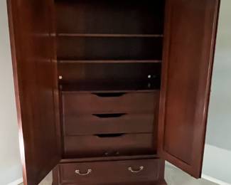 Now $175 (4/7)  was $500.00 Ethan Allen armoire 3 shelves 4 drawers 42x21x76