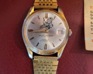 Vintage Massillon tigers wind watch, keeps good time.