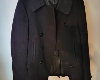 Navel clothing factory, vintage navy P coat. Very Good Condition!