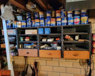 Cans full of screws and things.