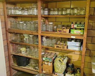 Lots of canning supplies! Some vintage as well.