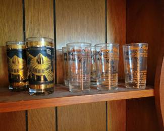 Massillon tigers football and band vintage drinking glasses. 