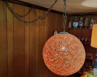 60s style hanging lamp.