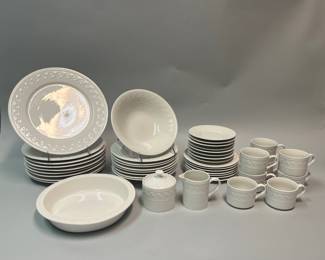 Cachet By Sango Dinner With Pie Dish From The Cellar (44) With One Pie Dish In Similar Pattern
