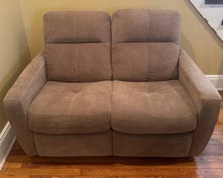 Two Seat Chenille Power Reclining Loveseat

