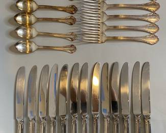 67 Piece Partial Service Of Reed & Barton Flatware For Glen Head Country Club
