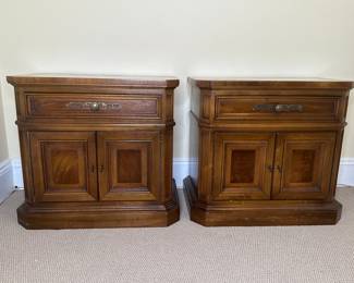 Unique Furniture Makers, Pair Of Bedside Tables, Circa 1970

