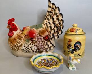 Group Of Country Kitchen Items
