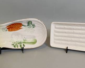 Vintage Asparagus Dish With Celery Dish
