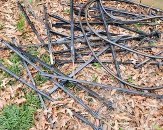 Perimeter posts for electric fence wire