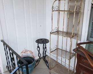 Wrought Iron baker's rack or plant rack