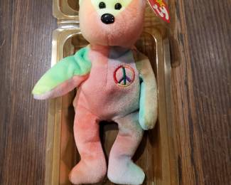 Jerry Garcia 1996 Peace Ty Beanie Baby (No style #, date written out)