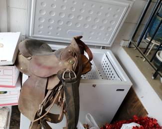 Circle Y Saddle & Magic Chef 8.7 cu ft Chest Freezer