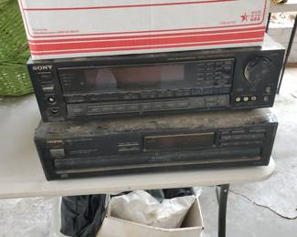 SONY A/V Control Center Receiver STR-AV1020 & Onkyo CD Changer DX-C206