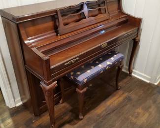 Werlitzer Upright Piano with inlay