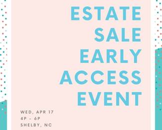 Shop our estate sale before it opens to the public!