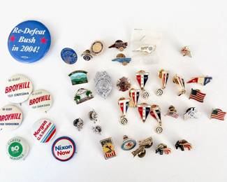 Costume Jewelry - Political Pins - Not stored onsite