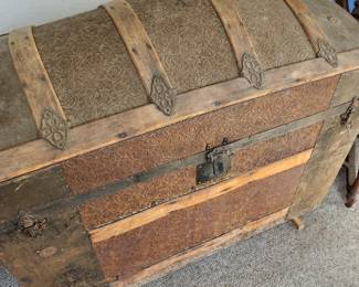 Antique Camelback Steamer Trunk - We have many different styles of Antique and Vintage Trunks. 