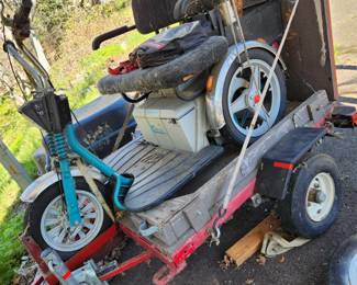 Trailer and Three Wheel Scooter