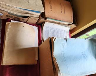 Stacks of Movie Scripts from the 1940's, i.e, Jack London, Dark Mirror, Ten Little Indians, Forever Amber, etc. Also Music 'Scripts' as well. 