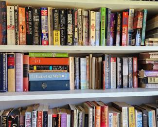 Books, Books and more Books all through the house. 