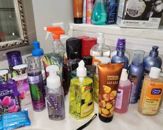 New cosmetics, toiletries, etc