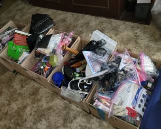 Tons of full ziploc bags