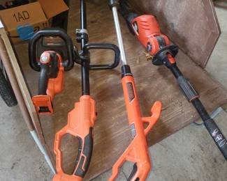 Battery operated Black & Decker (All include batteries & chargers)