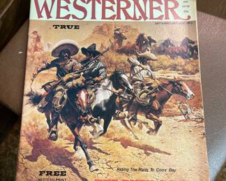 Selection of vintage western magazines 