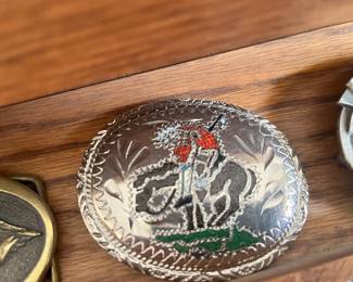 Horse and rider buckle plus lots of others! 
