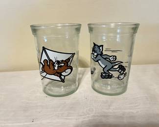 Welch's jelly glasses Tom and Jerry 