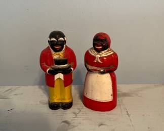 Vintage Plastic Country Gent and Madam  Shaker Set