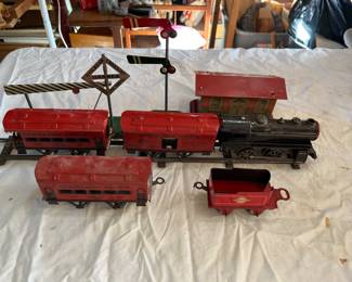 Vintage metal train set