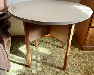 Small round Formica top table