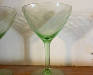 Green Vaseline glass