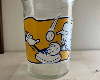 Back of Looney Tune glass
