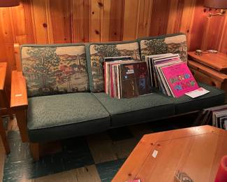 Records and Vintage cabin furniture