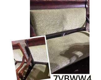 settee with pair of matching chairs