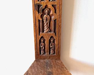 Antique Carved Wood Church Chair With High Back
Lot #: 87