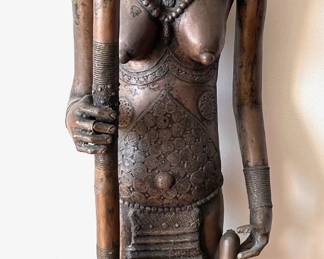 Vintage African Filled Bronze Statue Of Woman Warrior
Lot #: 26