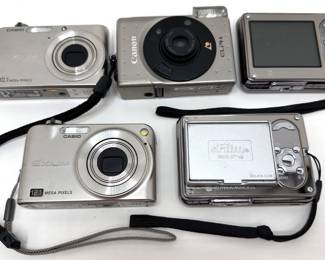 5 Digital Cameras: Canon, Casio & Konica
Lot #: 58