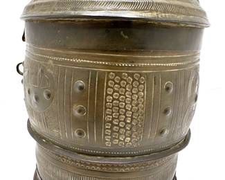Vintage African Ashanti Hammered Brass Vessel
Lot #: 138