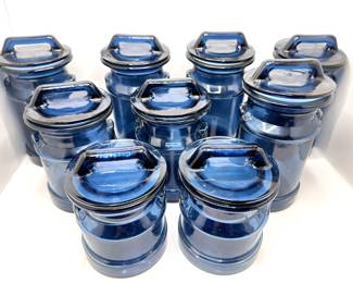 9 Heavy Glass Jars With Lids, 3 Sizes
Lot #: 174