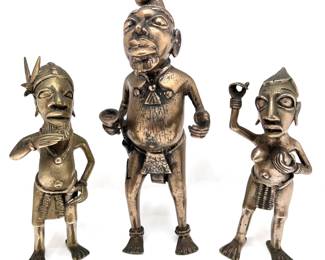 3 Vintage African Brass Figurines
Lot #: 107