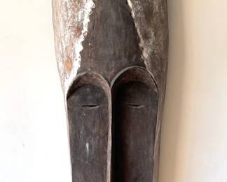 Vintage African Carved & Hand Painted Wood Fang Mask From Gabon, Republic Of Congo
Lot #: 120