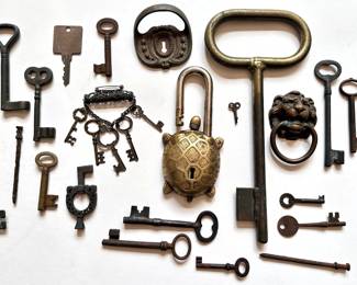 Antique & Vintage Keys, Locks & Nails
Lot #: 187